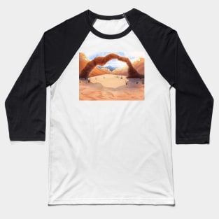 Desert Rock Arch Baseball T-Shirt